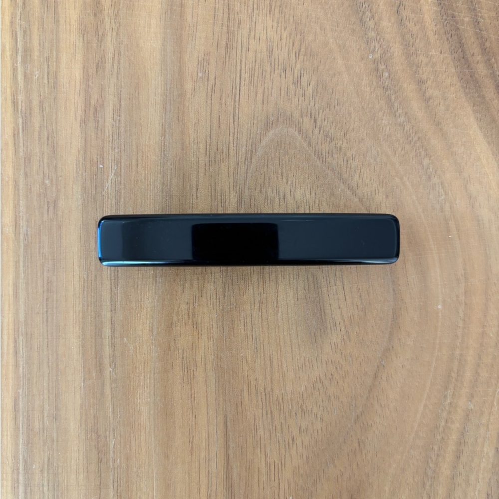 Black Barrette Hair Clip handmade in France